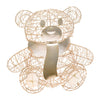 Orsetto Teddy Bear luminoso con led bianco caldo champagne per interno