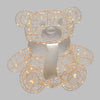 Orsetto Teddy Bear luminoso con led bianco caldo champagne per interno