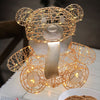 Orsetto Teddy Bear luminoso con led bianco caldo champagne per interno