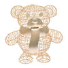 Orsetto Teddy Bear luminoso con led bianco caldo champagne per interno