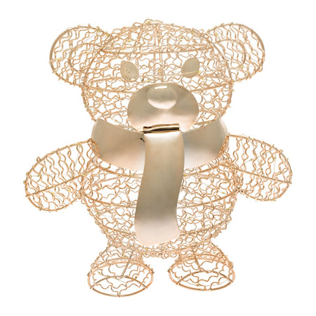 Orsetto "Teddy Bear" luminoso con led bianco caldo champagne per interno