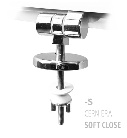 Sedile Wc Per Althea Vaso Royal Forma 10- Bianco - Soft Close- Cw- Pezzi 1