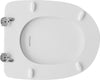Sedile Wc Per Cesame Vaso Aretusa Bianco Cerniera Regolabile Forma 6- Bianco - Soft Close- Cw- Pezzi 1