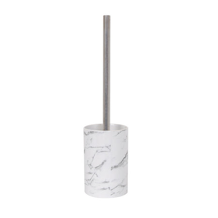 Porta Scopino Toscana Con Supporto In Ceramica- Bianco- Spire- Pezzi 1