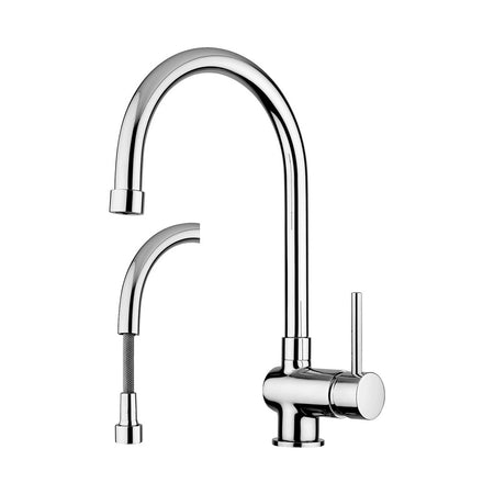 Miscelatore Lavello Con Doccia Estraibile Stick- Cromo- Paffo- Pezzi 1