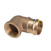 Gomito A 90Â° F/ Filetto F A Pressare Acqua/Gas B One- Diam 22 X 1- Ibp- Pezzi 1