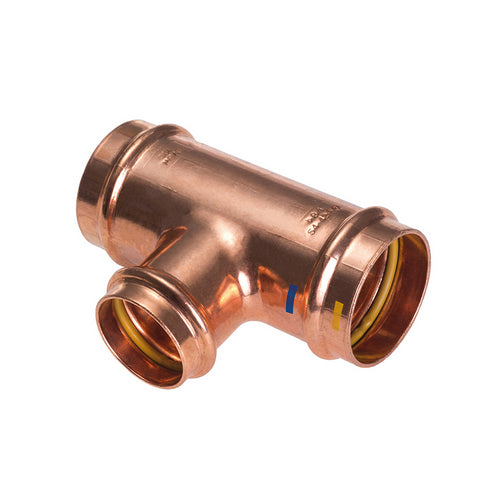 Tee Ridotto Centrale Fff A Pressare Per Acqua Gas B One- Diam. 22X15X22- Ibp- Pezzi 1