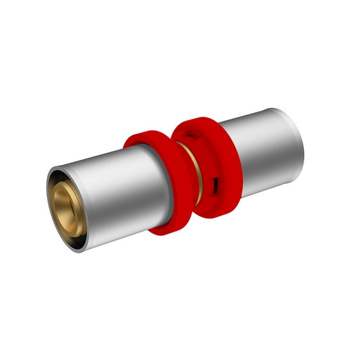 Raccordo A Pressare Ikaro Diritto Doppio- Diam. 32 -Conf- Ikaro- Pezzi 1