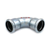 Curva 90Â° Ff A Pressare In Acciaio Carbonio Steel Pres- Diam. 22- R.M.- Pezzi 1