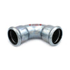 Curva 90Â° Ff A Pressare In Acciaio Carbonio Steel Pres- Diam. 42- R.M.- Pezzi 1