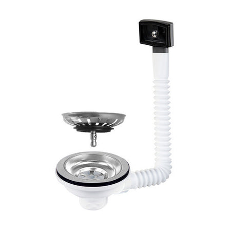 Piletta Lavello Cestello Asportabile Con Troppo Pieno- 11/2 D.115 Ctp Tondo- Ghidi- Pezzi 1