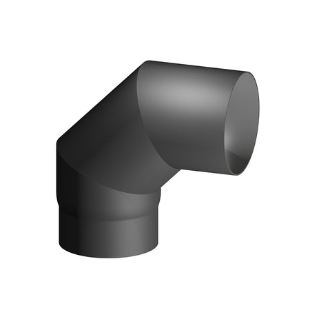 Curva Acciaio Al Carbonio Smaltato 90Â° Mf Per Stufe A Legna- Diam. 180- Dk- Pezzi 1