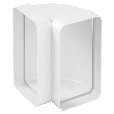 Curva Verticale In Abs Per Tubo Rettangolare- Mm 220X90- First- Pezzi 1