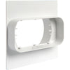 Placca Per Passaggio A Muro Da Tubo Tondo A Rettangolare- Mm 220X90- First- Pezzi 1