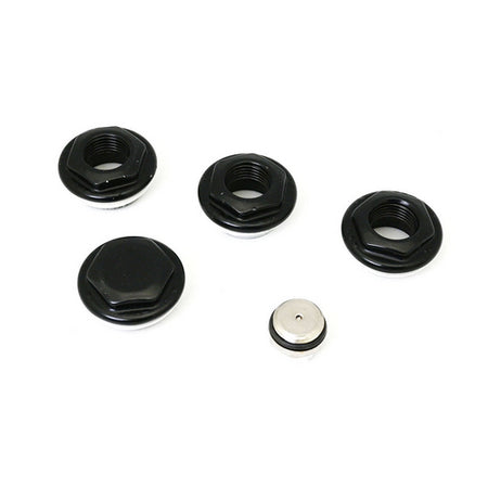 Kit 2 Riduzioni Dx Sx Per Radiatori Tubolari Ardesia- 1X1/2 Nero- Cordi- Pezzi 1