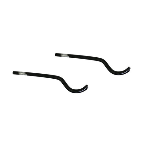 2 Pz Mensola Verniciata Nera Per Radiatori Ardesia- D.12 Nere- Cordi- Pezzi 1