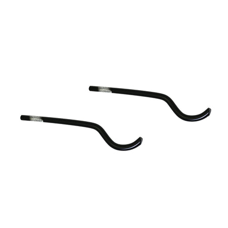 2 Pz Mensola Verniciata Nera Per Radiatori Ardesia- D.12 Nere- Cordi- Pezzi 1