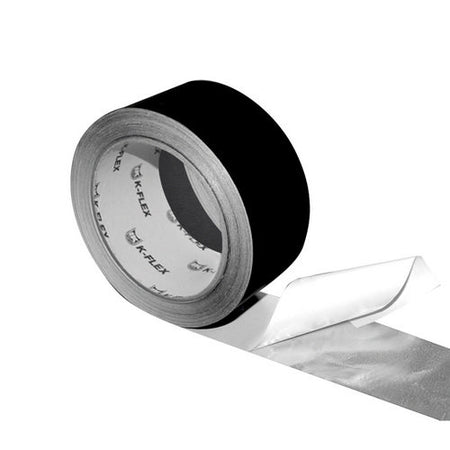 Nastro In Alluminio Colorato Nero Alu Black Cw- 50 Mm X 50 Mt Sp30- Kflex- Pezzi 1