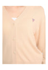 GUESS JEANS Cardigan mini logo triangolo Donna Guess Jeans da donna