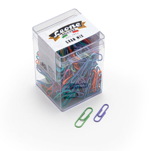 Gran Mix Fermagli Colorati Pcv 125Gr Assortiti Leone