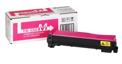 KYOCERA TK-550M Toner Magenta per FS-C5200DN durata 6.000 pagine in formato A4 (ISO/EC 19798)
