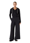 GUESS ACTIVEWEAR Felpa con cappuccio, zip intera e logo all over Donna Guess Activewear Regular Fit da donna