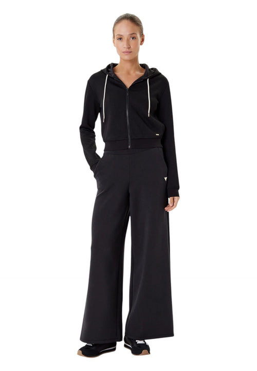 GUESS ACTIVEWEAR Felpa con cappuccio, zip intera e logo all over Donna Guess Activewear Regular Fit da donna
