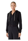 GUESS ACTIVEWEAR Felpa con cappuccio, zip intera e logo all over Donna Guess Activewear Regular Fit da donna