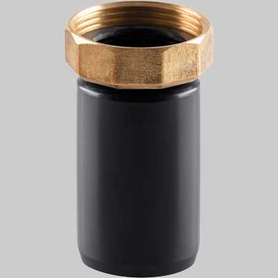 Codolo Dritto A Saldare In Pehd Con Ghiera Ottone 11/2 X 40 - 1 Pezzi - Idroweb