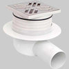 Chiusino Sifonato Per Doccia A Pavimento Floor Uscita Laterale 10X10 Dm.50 - 1 Pezzi - Idroweb