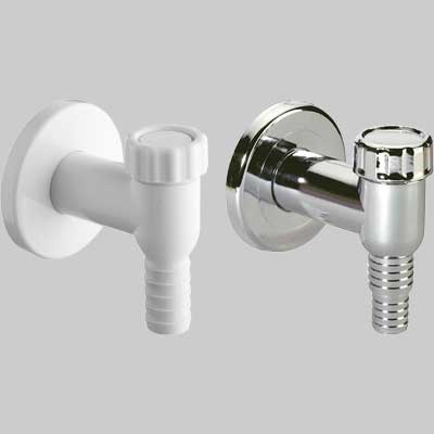 Valvola Esterna Orientabile Per Attacco Lavatrice O Lavastoviglie Bianco Ø32 Mm - 1 Pezzi - Idroweb