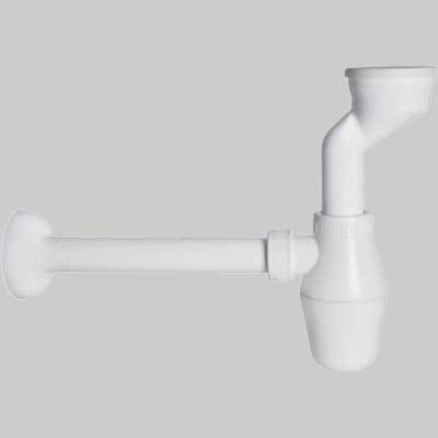 Sifone A Bottiglia Bianco Per Orinatoio 49/54 X Usc. 32/40 Mm - 1 Pezzi - Idroweb