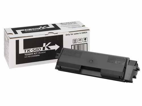 KYOCERA TK-580K Toner Nero per ECOSYS P6021cdn e FS-C5150dn da 3.500 pagine in formato A4 (ISO/IEC 1