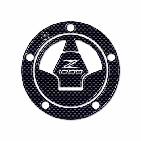 ADESIVO 3D CARBONIO PROTEZIONE TAPPO SERBATOIO compatibile MOTO KAWASAKI Z1000
