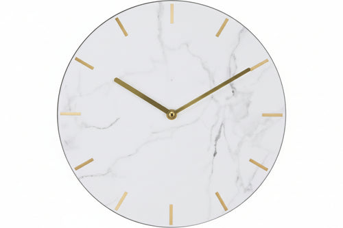 Orologio Muro Marmo- - Ø Cm.30 - 1 Pezzi Xtra