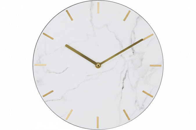 Orologio Muro Marmo- - Ø Cm.30 - 1 Pezzi Xtra