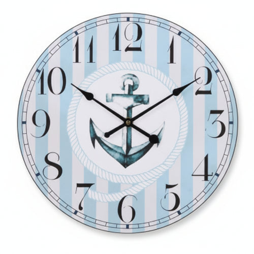Orologio Muro Ancora- - Ø Cm.30 - 1 Pezzi Xtra