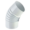 Gomito Smaltato Per Stufe Ãe¸ 10 - 45Â° Colore Bianco - Europrofil