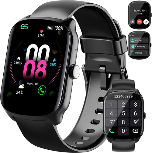 Smartwatch uomo donna, schermo HD telefono fitness cardiofrequenzimetro
