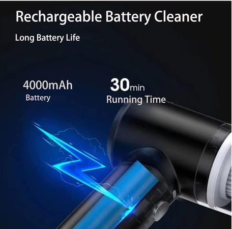 WHJC Mini Aspirabriciole Senza Fili 9000Pa Ricaricabile Portatile Leggero