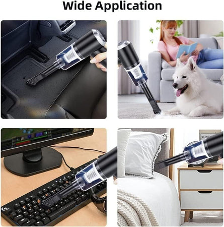 WHJC Mini Aspirabriciole Senza Fili 9000Pa Ricaricabile Portatile Leggero