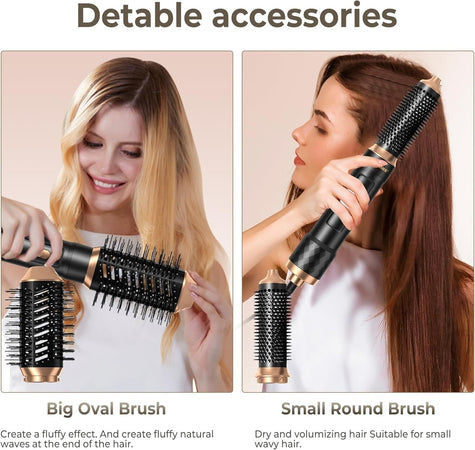 Asciugacapelli Spazzola Phon 6 in 1 Air Styler Set Multifunzione 1000W Atopskins