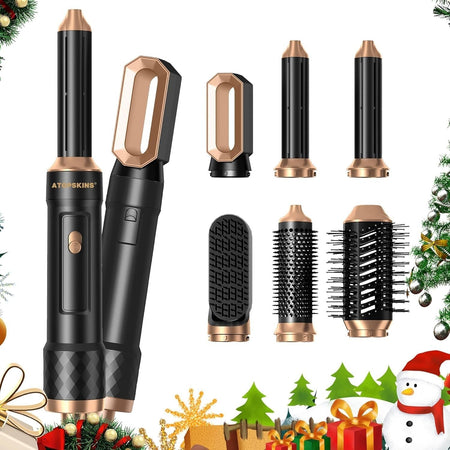 Asciugacapelli Spazzola Phon 6 in 1 Air Styler Set Multifunzione 1000W Atopskins