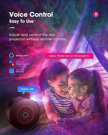 LED Lampada Proiettore Smart, Luce Notturna per Bambini, Proiettore Lampada