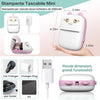 Mini stampante portatile stampante termica Bluetooth fotografica portatile Rosa