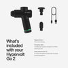 Pistola per massaggio a percussione Quiet Glide Hyperice Hypervolt Go 2 Nero