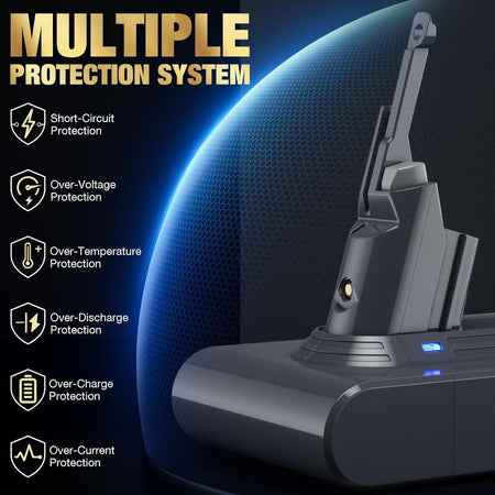 Batteria sostitutiva EGR ad alta capacità V7 compatibile con Dyson V7 tutti mode
