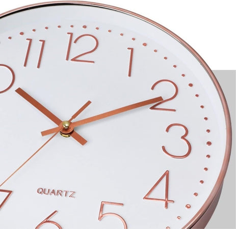 Orologio da parete al quarzo moderno da 12 pollici numeri arabi silenzioso