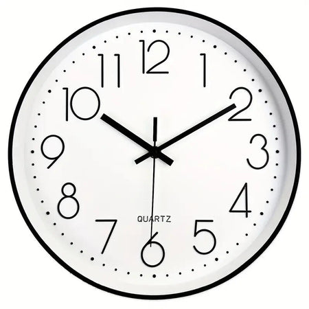 LENRUS, orologio da parete al quarzo moderno da 12 pollici, numeri arabi