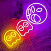 Insegna al neon per giochi Pac-man luci al neon LED fantasma insegna retrò arcad